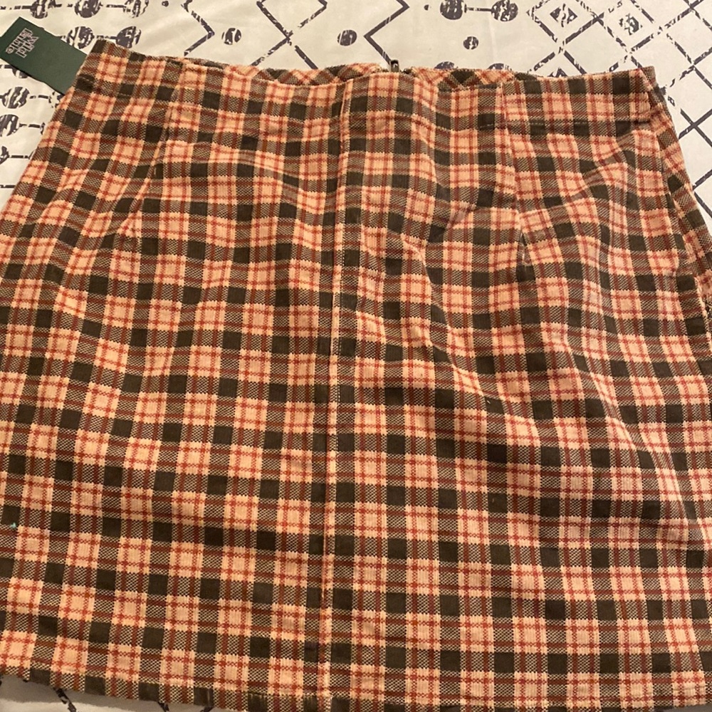 NWT plad skirt